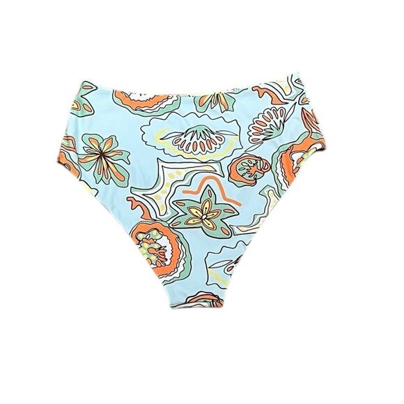 Zaful Floral High-Waisted Bikini Bottom, Size XL, NWOT - Picture 2 of 4